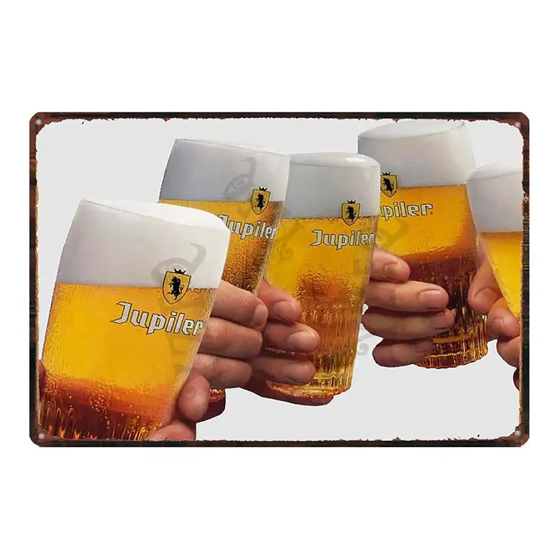thumbnail image 1 of Letrero de hojalata de cerveza belga, estilo retro, vintage, para pared, bar, pub, cocina, café, decoración del hogar, regalo, 30 x 20 cm, DU-6599A, 1 of 5