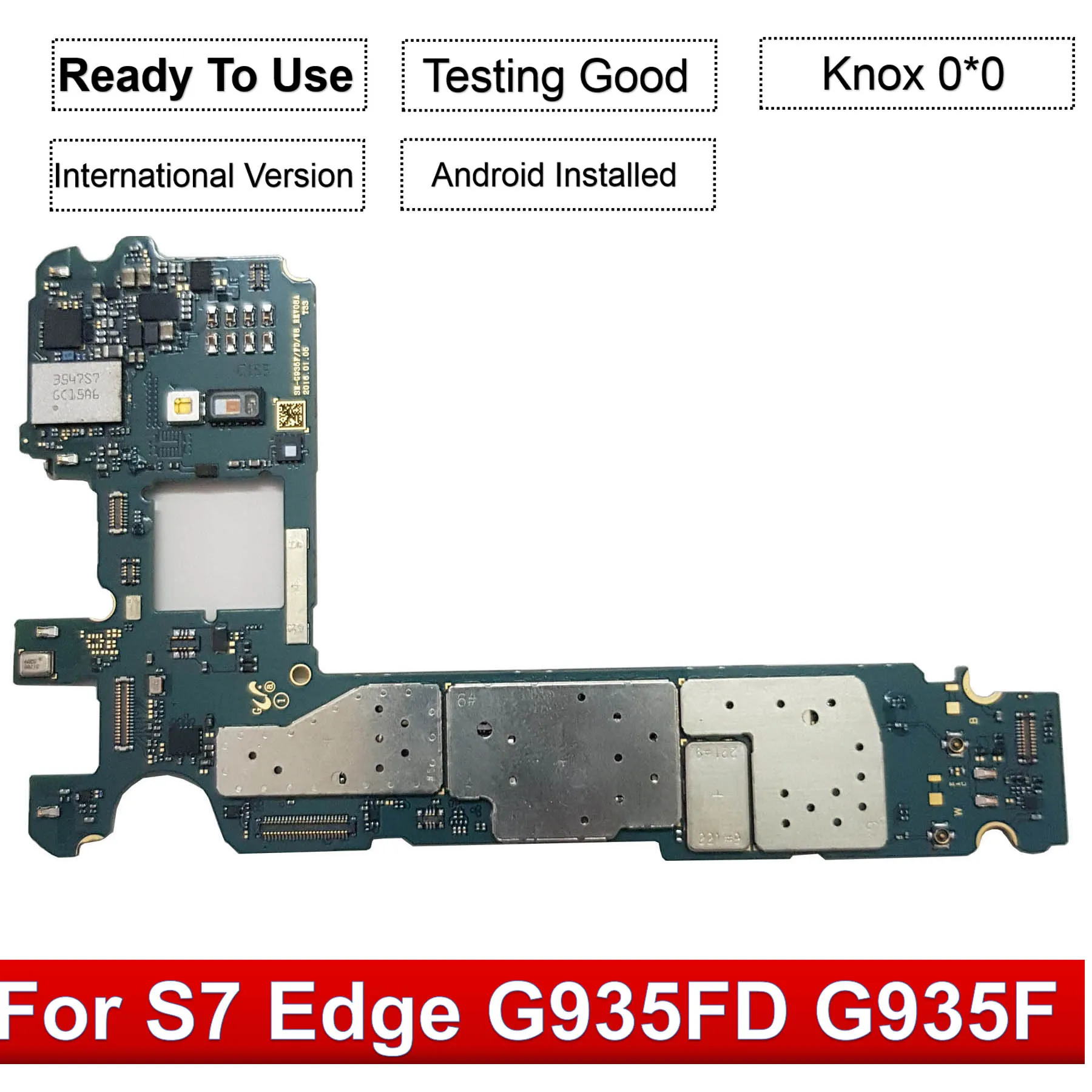 Günstige Tehxv 32GB Original Für Samsung Galaxy S7 rand G935FD G935F G935V Motherboard Mit Chips IMEI OS Gute Arbeits Logic bord