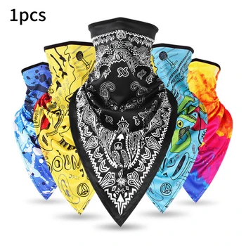 

Triangle sport scarf cycling bandana hiking hunting running bicycle army tactical military half face shield