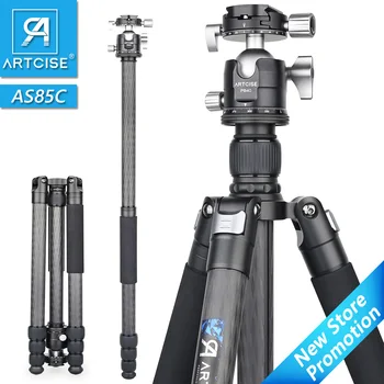 

Professional Carbon Fiber Tripod for Digital DSLR Camera Heavy Duty Camera Stand Double Panoramic Ball Head Monopod Ultra Stable