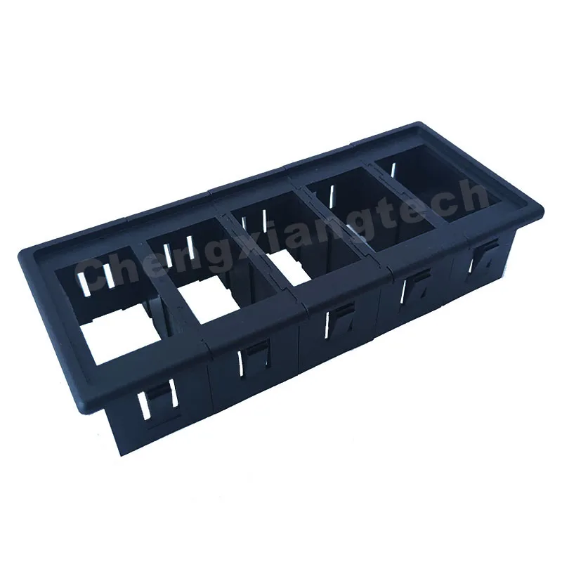 Car Boat 5 Gang Clip Rocker Push Switch Holder Staffa Alloggiamento Cornice Per Carling Arb Narval Style 4X4