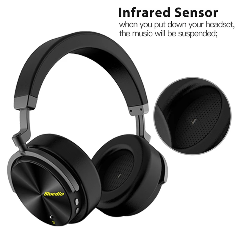 T5S активный шумоподавление беспроводные bluetooth-наушники портативная гарнитура с микрофоном для сотовых телефонов