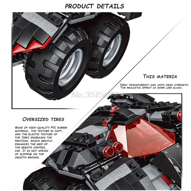 Technic RC автомобиль дистанционного электромобиля летучая мышь колесница