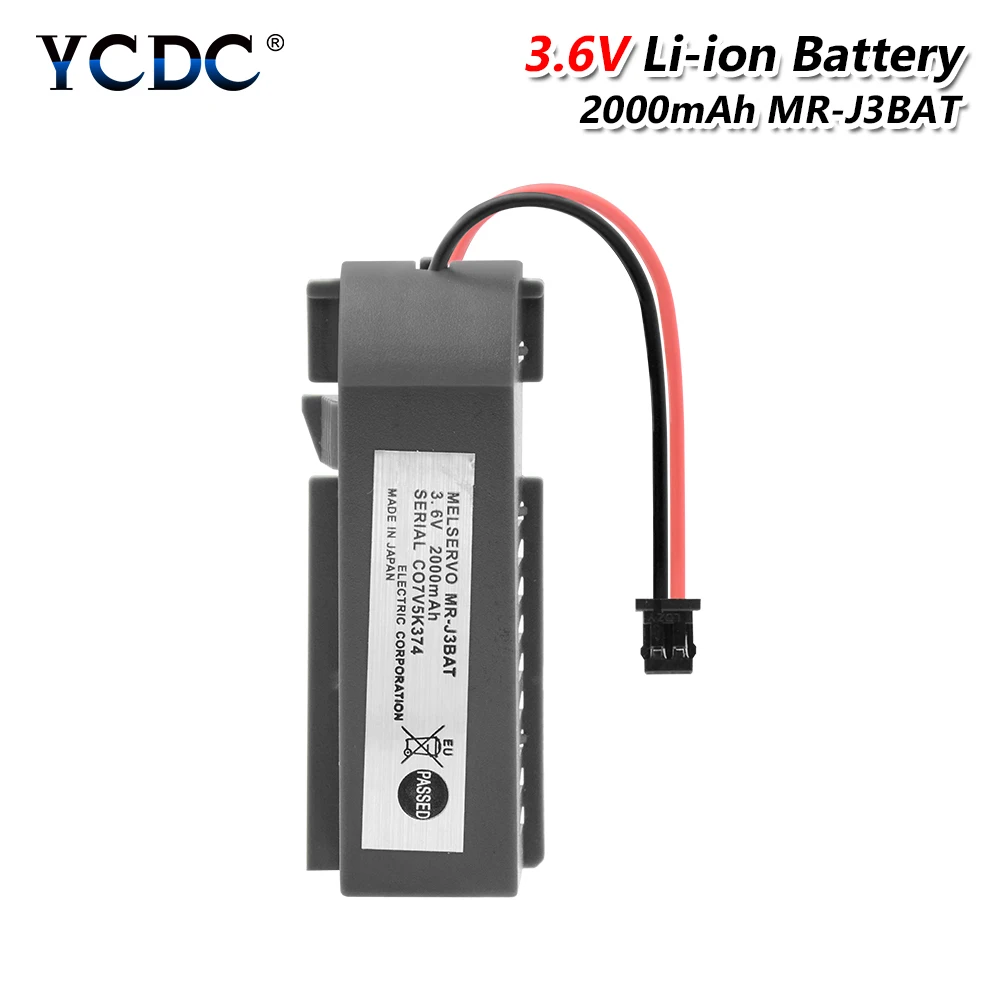 YCDC 3 6 В MR J3BAT батарея 2000 мАч для MELSERVO PLC промышленные литиево ионные аккумуляторы