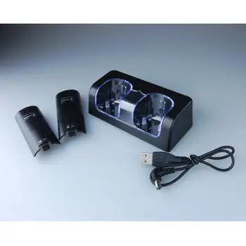 

Rechargeable Batteries LED Light for Wii Remote Control Arrival Dual Remote Control Charging Station