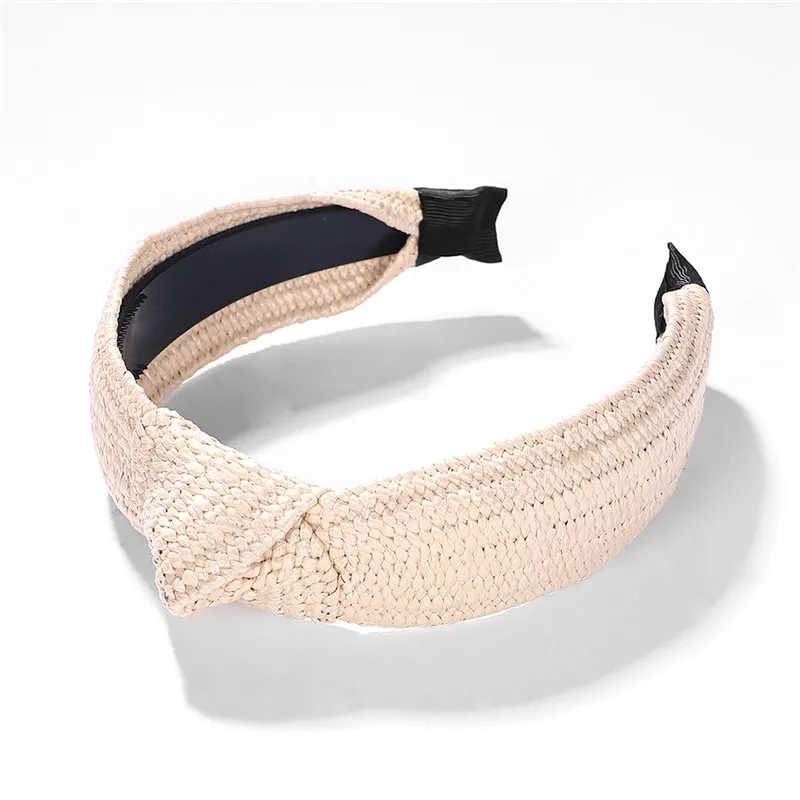Best lady Trendy Ribbon Crystal Headband Cute Girls Gifts Jewelry bohemian Hairwear Women Wedding Statement Hair Accessories - Metal color: 9
