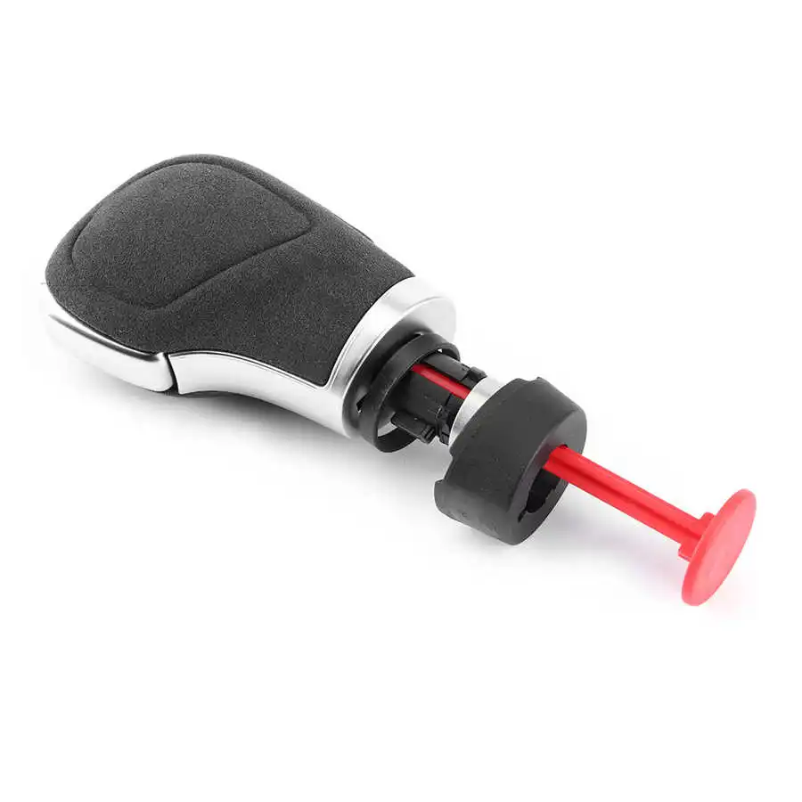 

Car Gear Shift Lever Shift Head Lever Lever Trim with Suede Side Cover Fit for Group MQB Platform