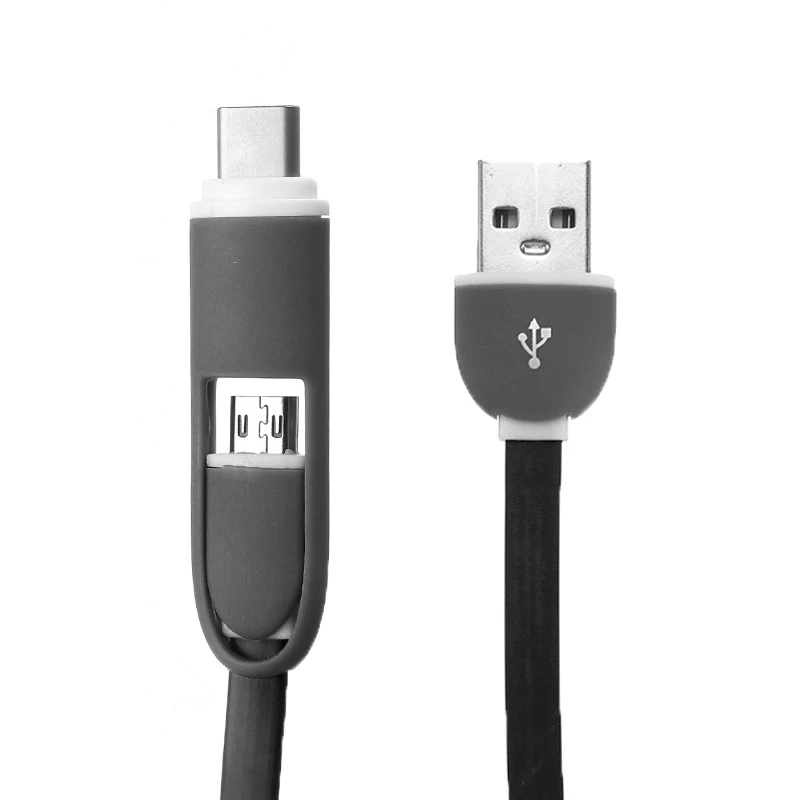 

2 in 1 Fast Charge Charging Cable USB Port For Mobile Phone Charging Cable Universal Data Transmission