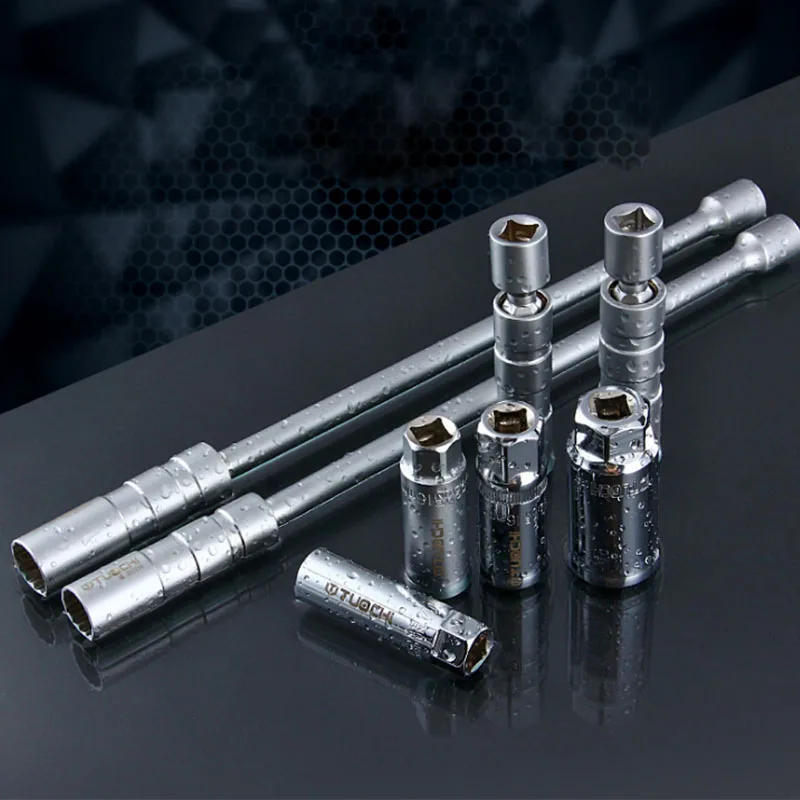 

3/8inch Drive High strength magnetic spark plug socket wrench Thin Wall 14MM 16MM Spark Plug Socket Magnetic Removal Tool