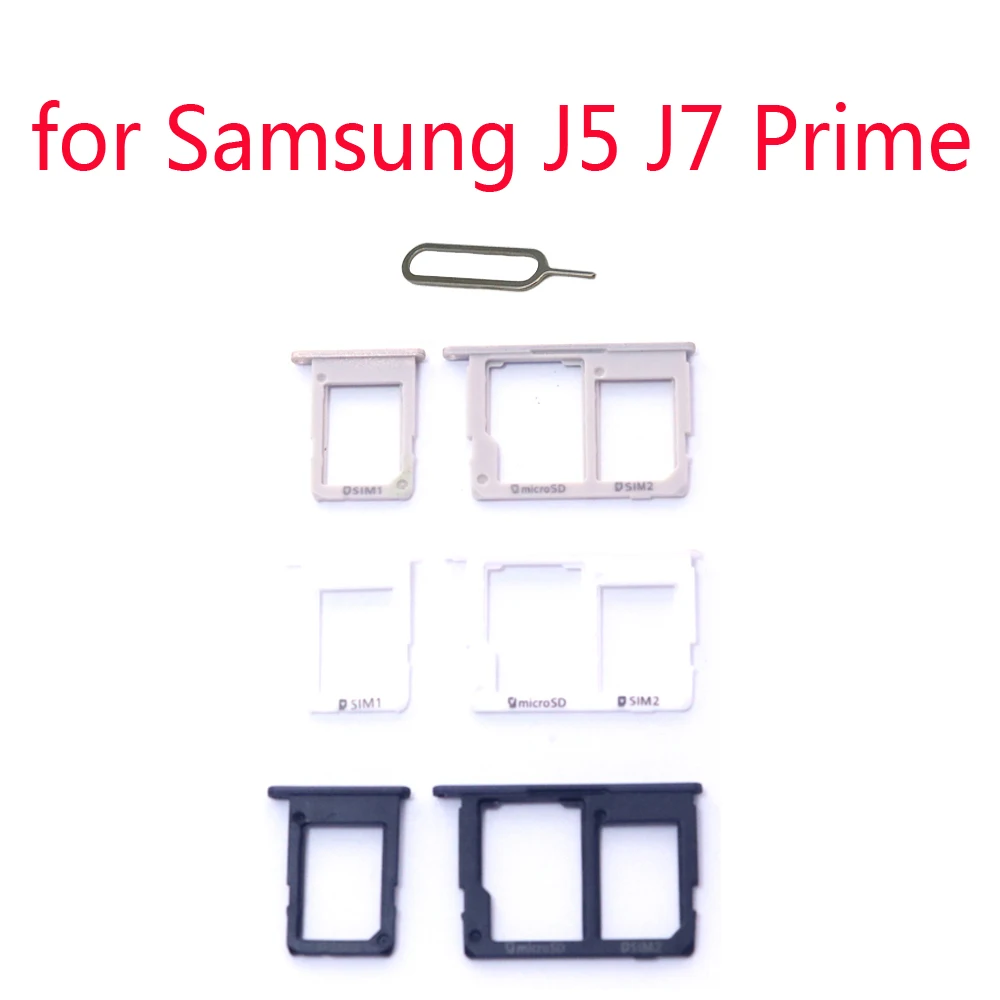 Carcasa de teléfono Original para Samsung Galaxy J5 Prime G570 G570F J7 Prime G610 G610F, ranura para tarjeta Micro SD, bandeja para tarjeta SIM