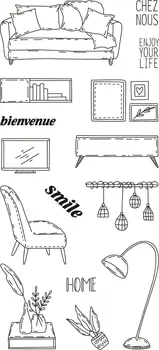 

11x20 the feeling of home Transparent Clear Stamps Silicone Seals for DIY scrapbooking photo album Card Making