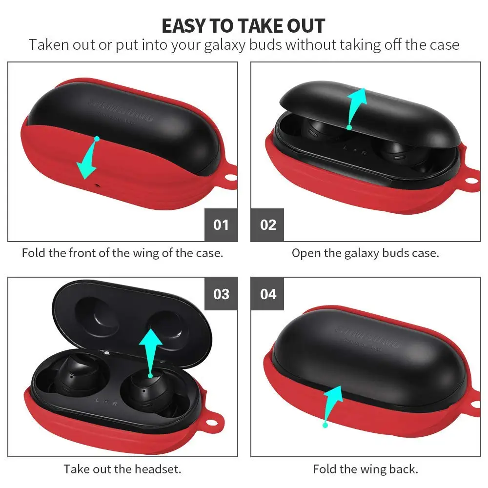Мягкий силиконовый чехол для Samsung Galaxy Buds Антишок Гибкий защитный чехол Galaxy Buds Спорт Bluetooth Сумки для наушников