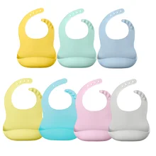 Детские Мультяшные Силиконовые Слюнявчики, силикагель, слюнявчик, детские слюнявчики, водонепроницаемые Слюнявчики