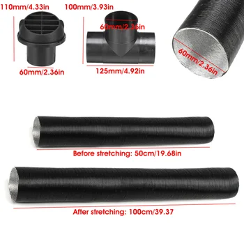 

Duct Heater Duct Pipe Heater Pipe Hose Replacement Air Outlet Vent Clips