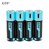 GTF1.5V USB AA li-ion Battery 2550mwh 1500mah 100% capacity li-polymer USB rechargeable lithium usb battery USB cable ► Photo 1/6