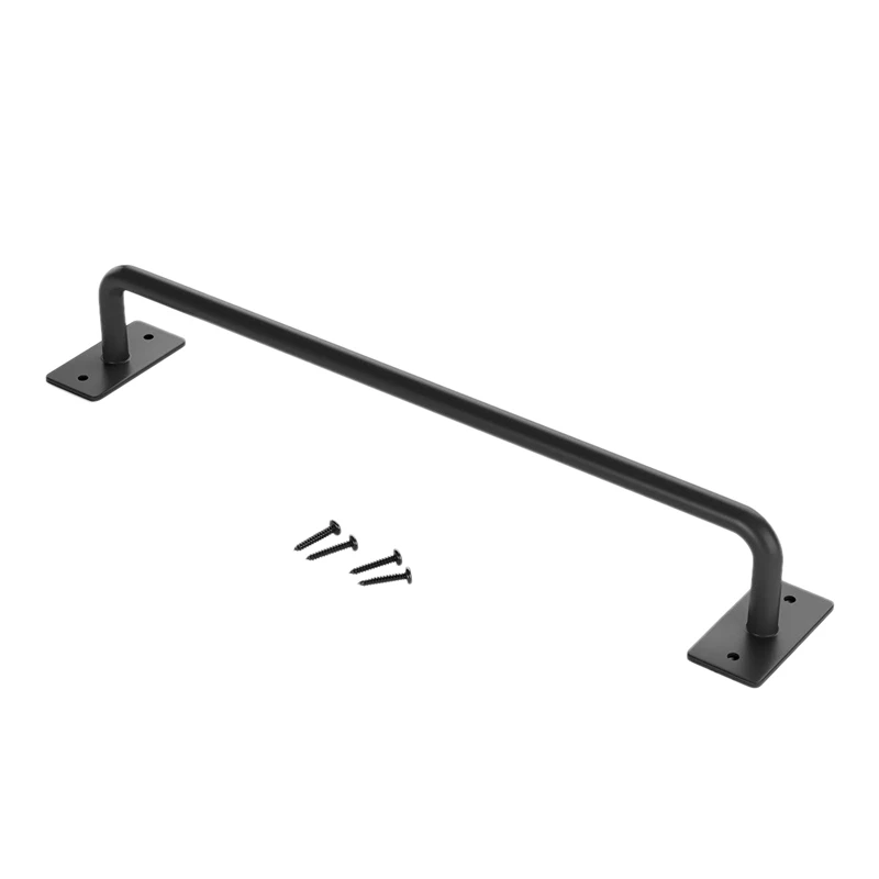 Black Heavy Duty Steel Barn Door Handle for Cabinet Door Handle
