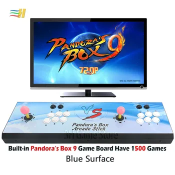 

Pandora Box 9 1500 in 1 iron console Built in 1500 arcade game HDMI VGA output HD 720P Custom buttons Features arcade machine