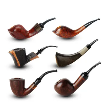 

Phoebe master pipe with tumor skin pipe exquisite flame pattern bird's eye pattern pipe father's holiday gift collection level