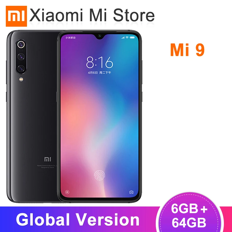Xiaomi Mi 9 смартфон с восьмиядерным процессором Snapdragon 855 ОЗУ 6 ГБ ПЗУ 64 48 МП|Смартфоны|