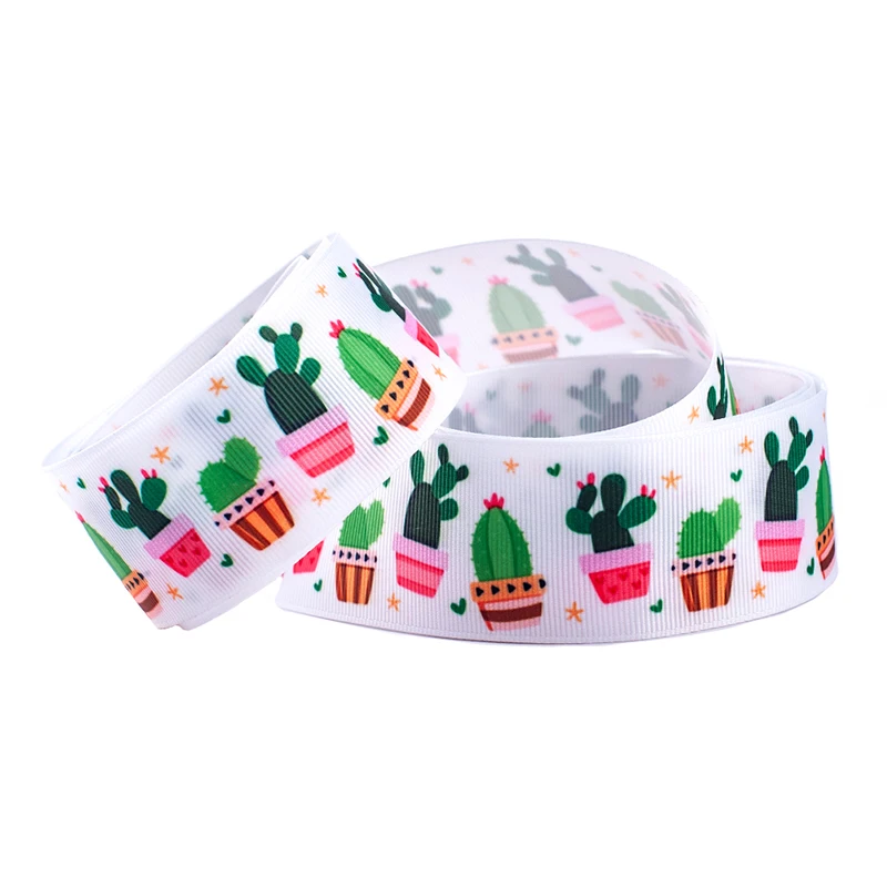 

Новая 50 ярдов Мексиканская кактусовая лента с принтом Grosgrain, атласная лента