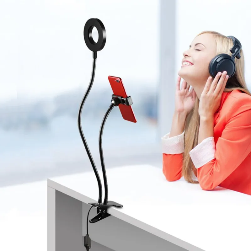 

Multi-function Fill Light Holder Mobile Phone Live Bracket Portable Fill Light Anchor Beauty Desktop Holder Live Broadcast Frame