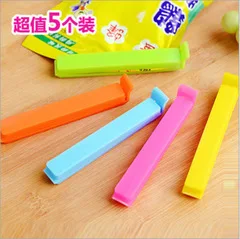 Colorful Plastic Sealing Clamp Food Bag Snacks Seal Clip Multi-Purpose Large Size Sealing Clip