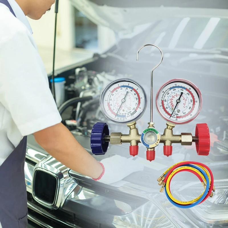 Кондиционер манометр двойной измеритель давления автомобиля дома фиксированный инвертор замер давления хладагента