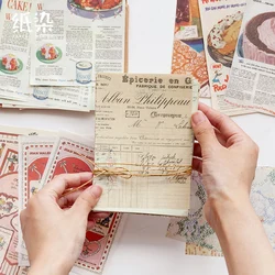 Papier matériel série Vintage, 50 feuilles, bricolage, album journal intime, Scrapbooking, collage, emballage cadeau, décoration d'arrière plan 