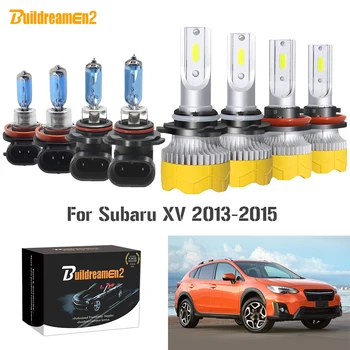 

Buildreamen2 4 Pieces Car Headlight High Beam + Low Beam 9005 H11 LED Halogen Headlamp Bulb 12V For Subaru XV 2013 2014 2015