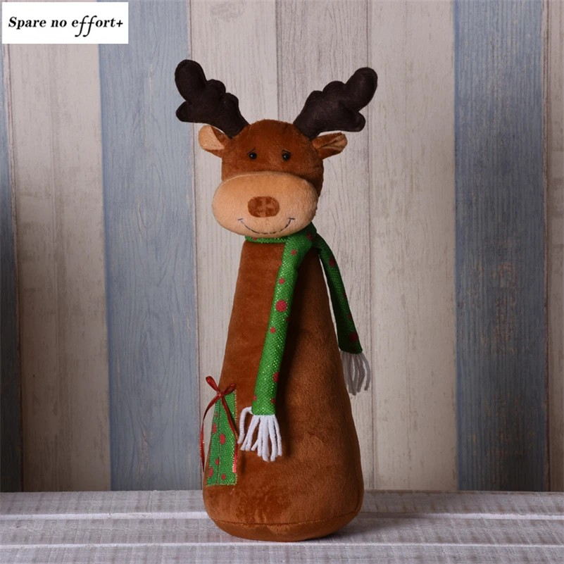 Санта-Клаус, снеговик, лось, Navidad, фигурка, украшение для рождественской елки, мультяшная Рождественская кукла, стоящая игрушка, подарок на год
