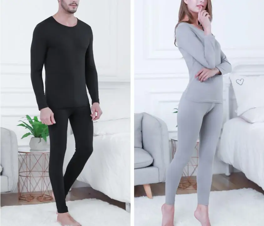 Мужское зимнее термобелье с круглым вырезом Ropa Termica Mujer, теплые кальсоны с длинным рукавом для женщин Termica, термо одежда Heattech
