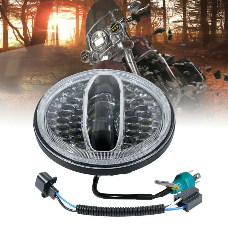 Мотоцикл " круглый светодиодный фонарь для Jeep Wrangler JL /для Harley Touring 94-13