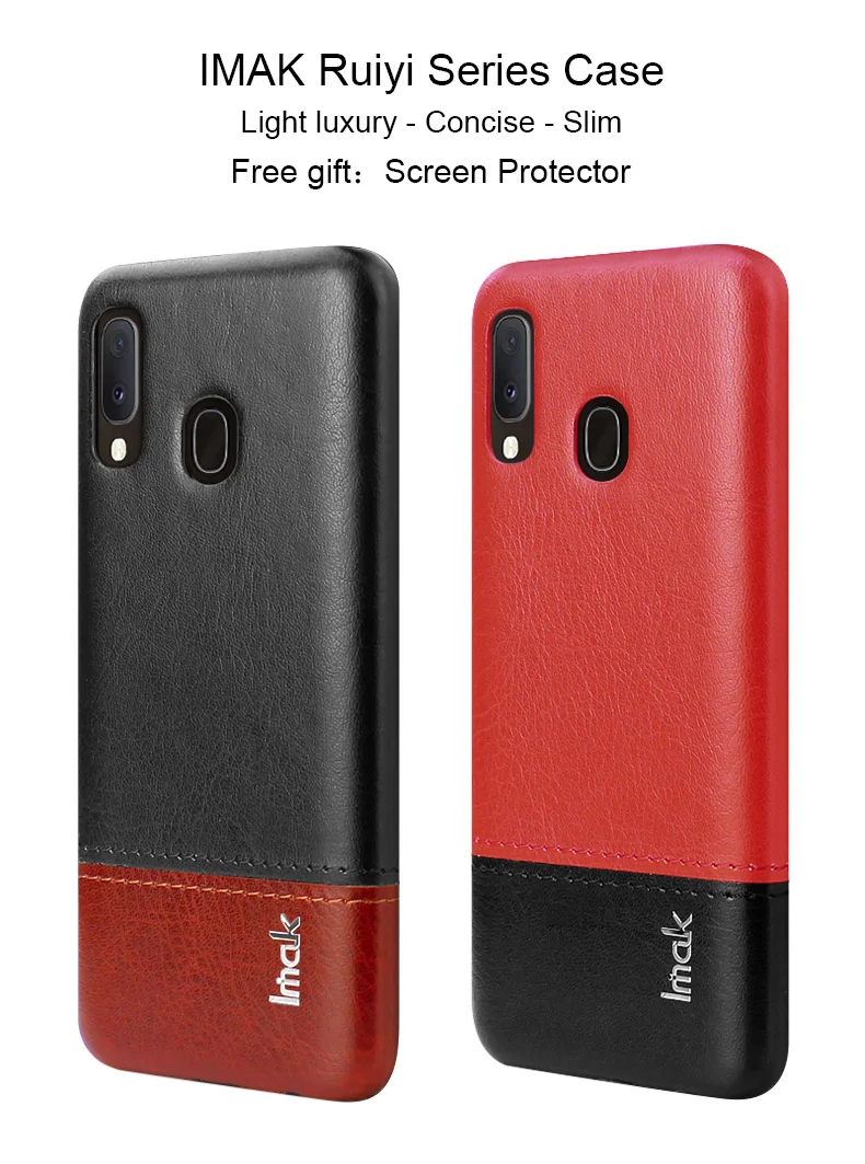 Кожаный чехол IMAK в сдержанном стиле A20e Etui для samsung A20e, чехол для samsung A20, Роскошный чехол для samsung Galaxy A20, чехол A 20 E
