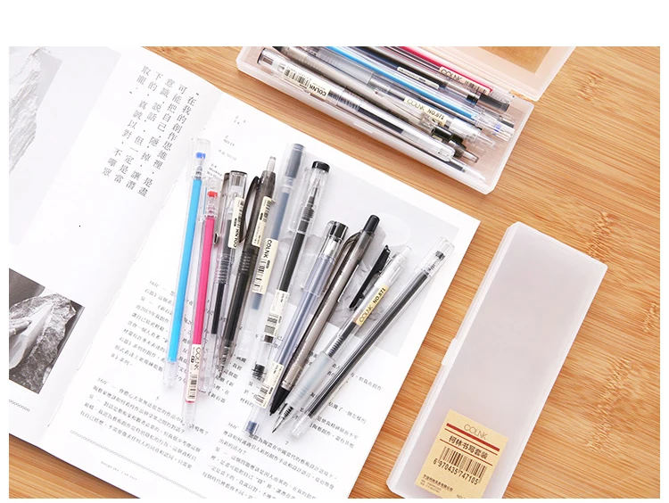 10 шт. набор карандашей в простом стиле, прозрачный нейтральный чехол для ручек, оригинальные гелевые ручки, офисные канцелярские принадлежности, канцелярские принадлежности для студентов