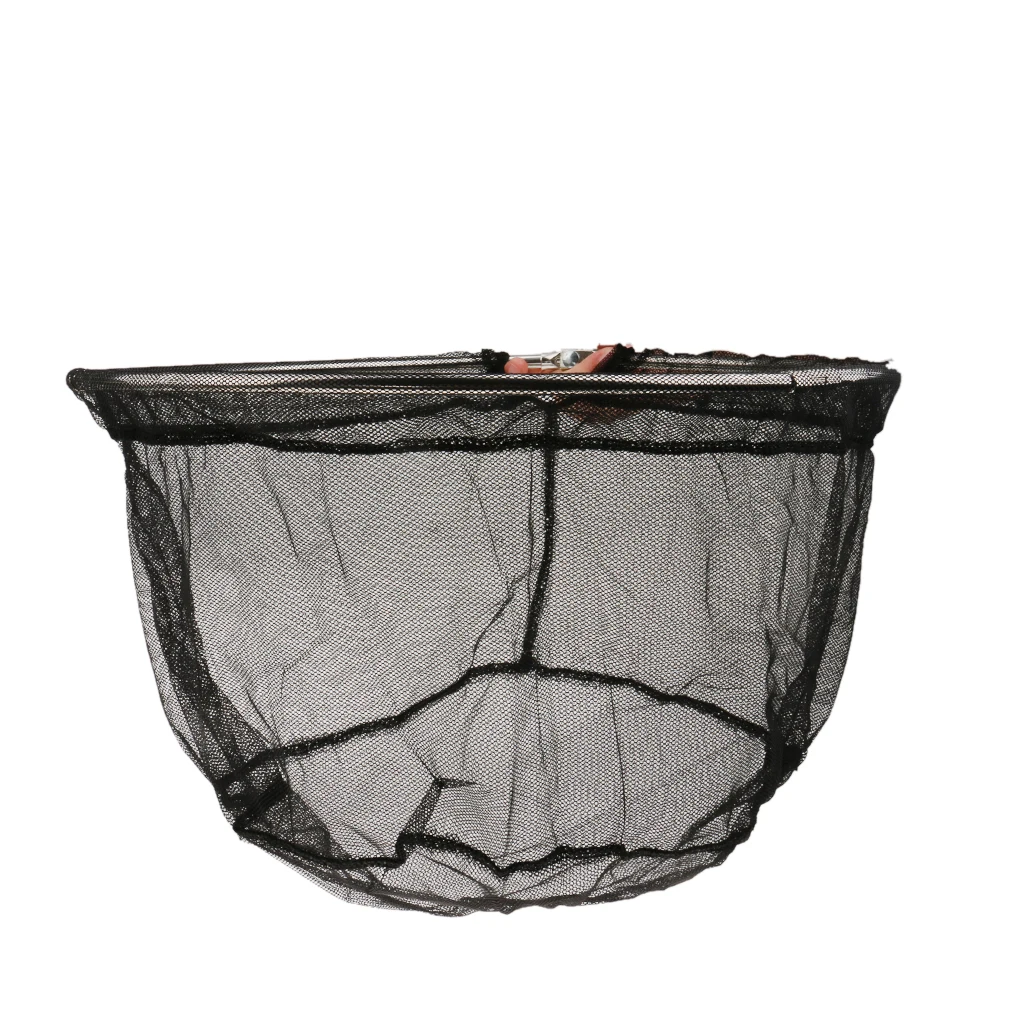 40cm Folding Stainless Steel Frame Fishing Brail Landing Net Hand Nets for 8mm Screw Fishing Accessories