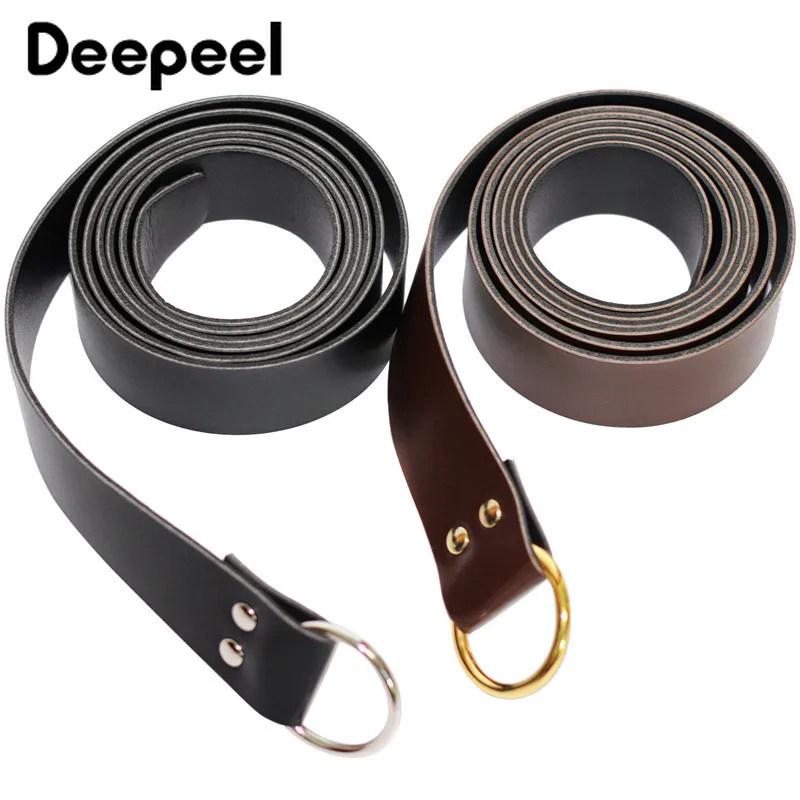 Deepeel 1 шт. 3,8 см* 183 см Женский PU ретро досуг широкий пояс-ремень металлическая круглая пряжка черный завязанный ремень аксессуары для одежды YK771