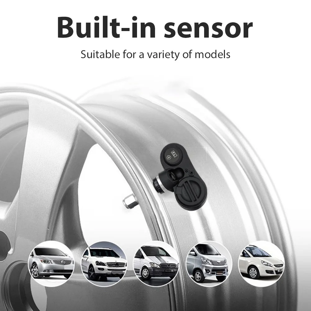 Ultifunction портативный умный автомобиль TPMS USB lcd цветной дисплей Система контроля давления в шинах с датчиком