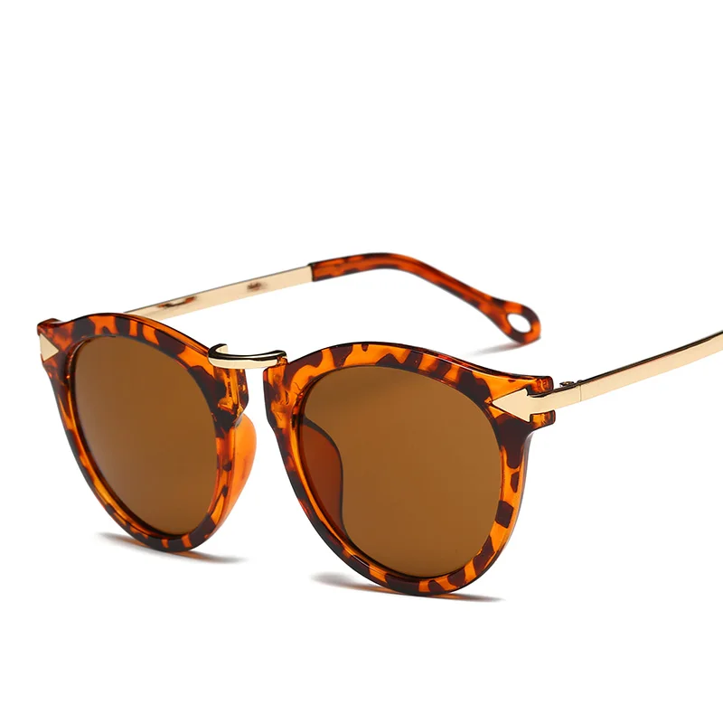 Новинка, мужские солнцезащитные очки, женские модели, мужские модели, солнцезащитные очки с покрытием, Ретро стиль, цветные очки для уличной съемки - Цвет линз: 4GoldTea pattern
