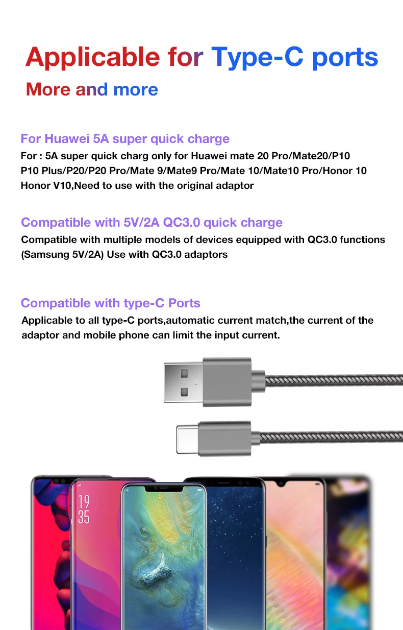 MOXOM USB C кабель 5A Supercharge usb type C кабель для huawei p20 lite Быстрая зарядка быстрое зарядное устройство кабель для samsung S9 8 Note 9