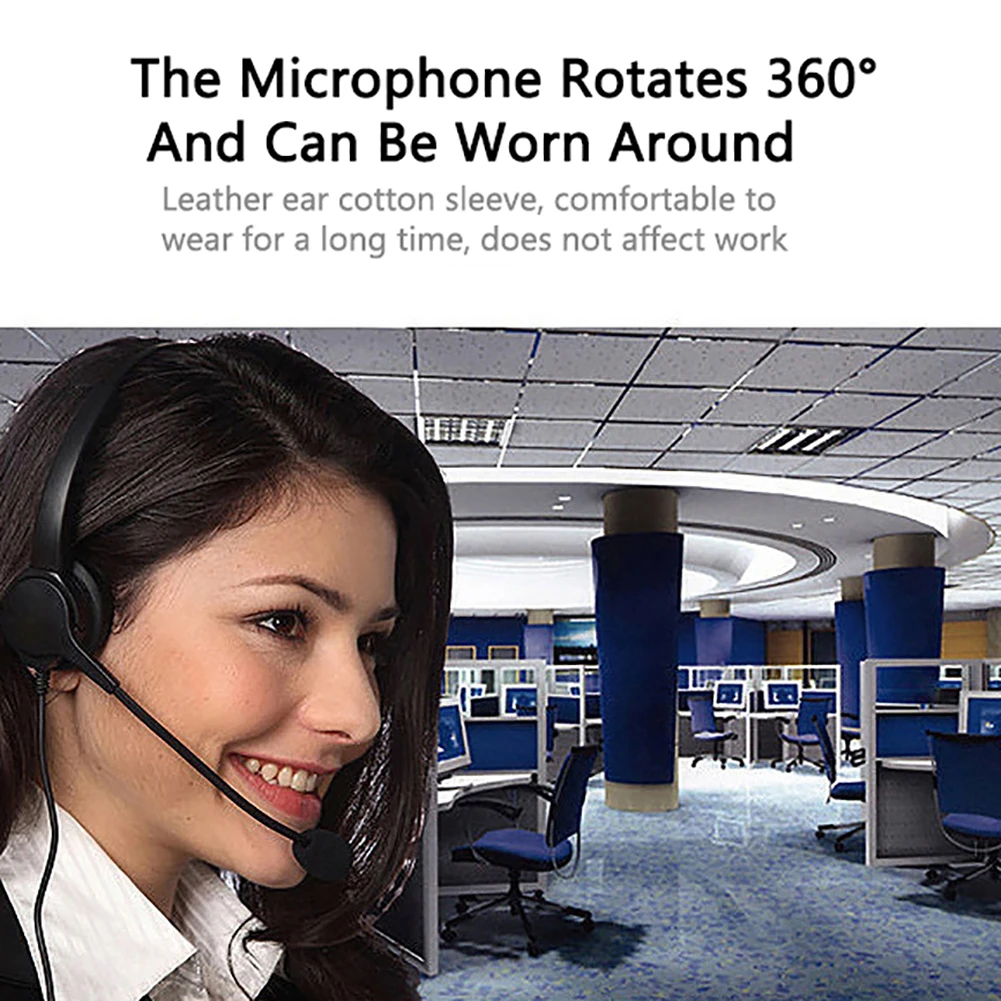 Mini USB 2 0 Stereo Headset Telephone Headphone with Microphone for Computer Laptop PC External Speaker Wired Headset Microphone