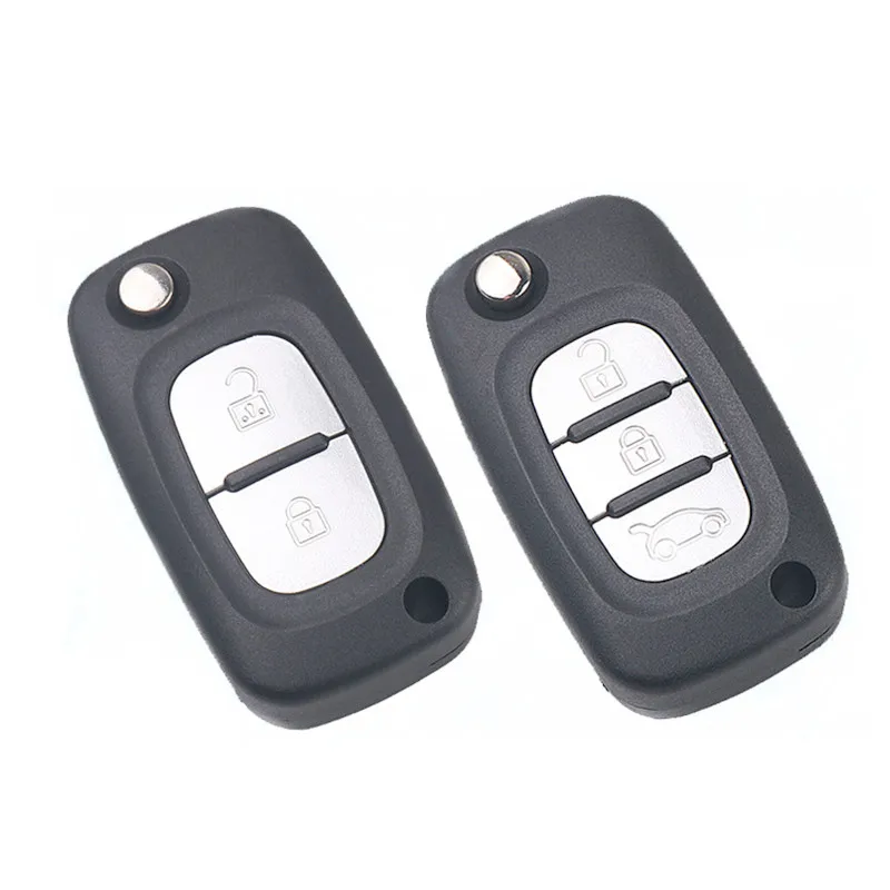 Modified Flip Folding Key Shell For Renault Fluence Clio Megane Kangoo Modus Vivaro Movano Traffic Master Dacia Uncut Blade