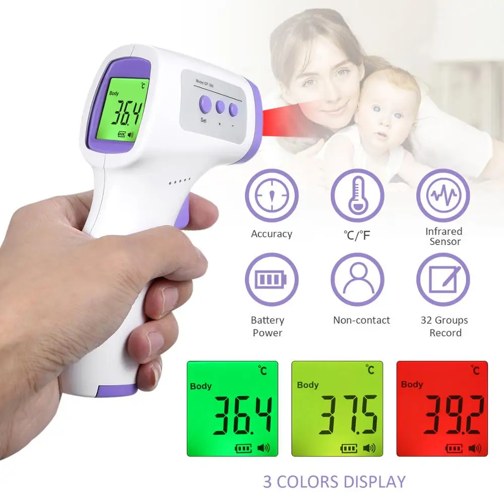Digital Forehead Handheld Infrared Thermometer Temperature Gauge Non Contact Temperature Measurement Device Termometro Digital|Building Automation| - AliExpress