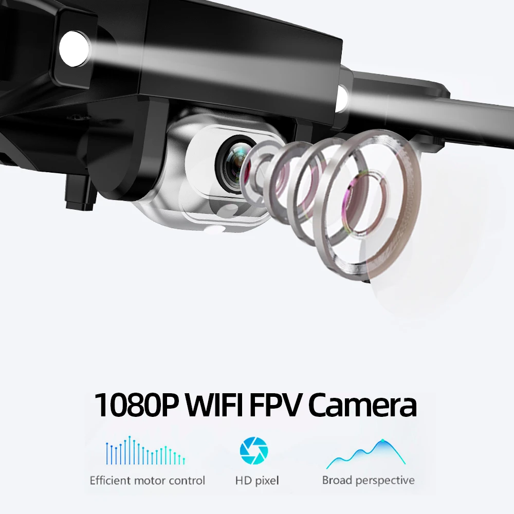 L103 складной Квадрокоптер Радиоуправляемый Дрон с камерой 1080p Wifi Fpv оптическое позиционирование потока Смарт Следуйте жестом фото Rc игрушки для детей