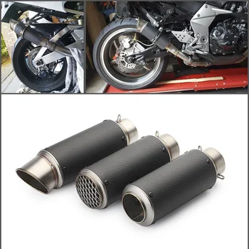 

Universal Motorcycle 51mm Stainless Steel Exhaust Pipe For YAMAHA jog mt 09 r6 For TRIUMPH tiger 800 speed triple 1050