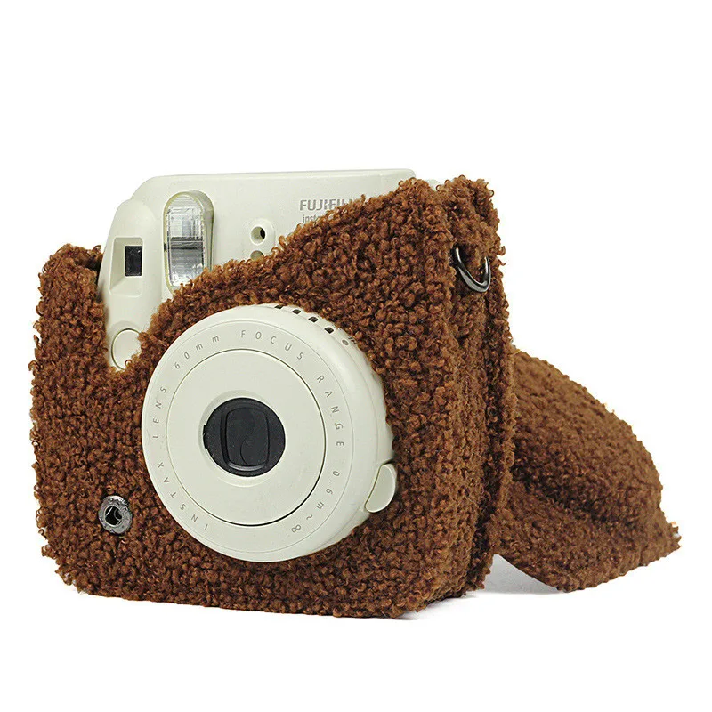 Fujifilm Instax Mini 9 Mini 8 чехол для камеры моментальной печати аксессуары для камеры плюшевый Чехол плечевой ремень сумка защитный чехол