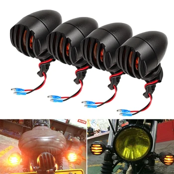 

4x LED Motorcycle Motorbike Turn Signal Lights Indicators Front Rear Bulb DC 12V