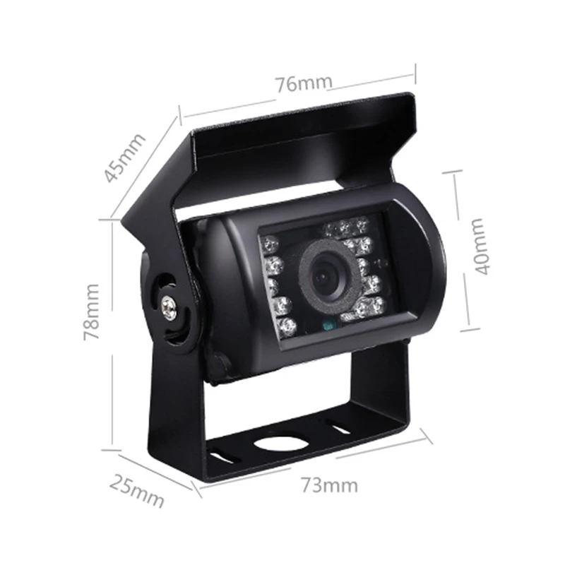 Обновление 700Tvl Ccd 18 ИК-светодиодов Реверсивный Камера 12/24V для Кара