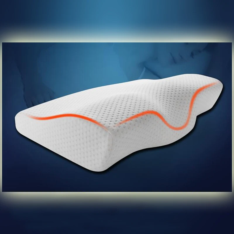 Memory Foam постельные принадлежности защитная подушка для шеи медленный отскок Подушка-бабочка здоровья затылочный шейный размер в 50*30 см