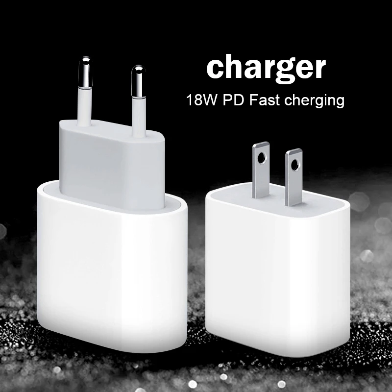 18 Вт PD usb type C зарядное устройство адаптер для iPhone 11 Pro Xr X Xs Max 8 Plus Быстрая зарядка ЕС США вилка зарядное устройство для устройств Apple