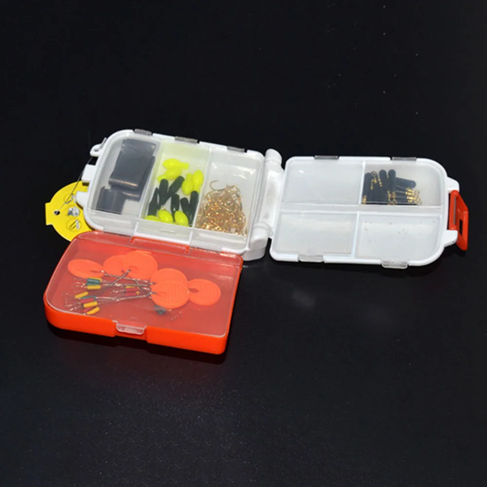 Multifunctional Plastic Detachable Fishing Lure Bait Hooks Tackle Accessory Storage Box Case With Compartments